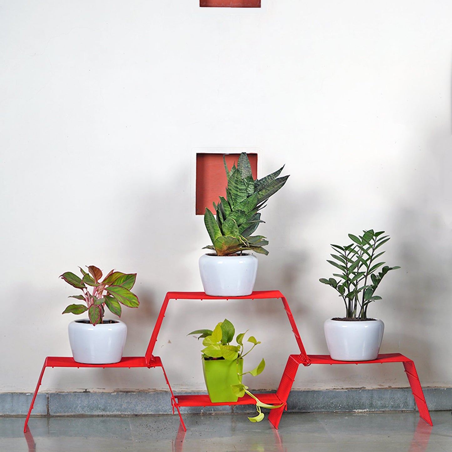 Large Modular Plant Stand for 4 Pots