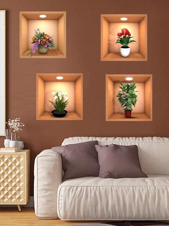 Potted Elegance Decor Stickers