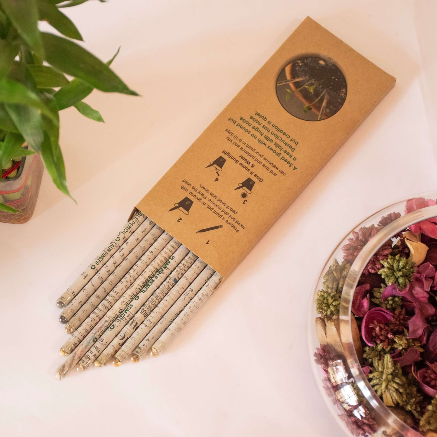 ECO FRIENDLY PAPER RECYCLED PLANTABLE SEED PENCIL