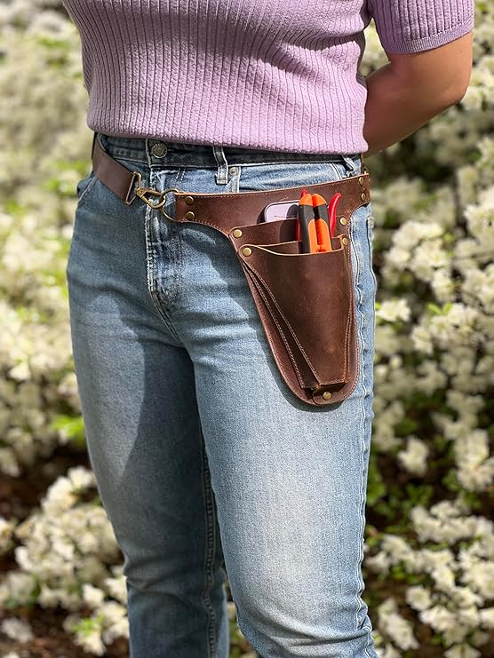 Leather Gardening Tool Belt